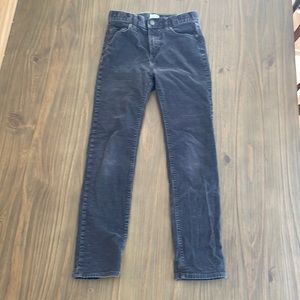 Crewcuts charcoal gray corduroy jeans